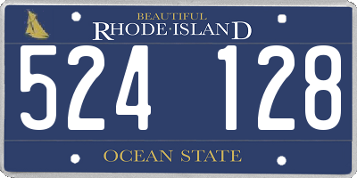 RI license plate 524128