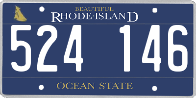 RI license plate 524146