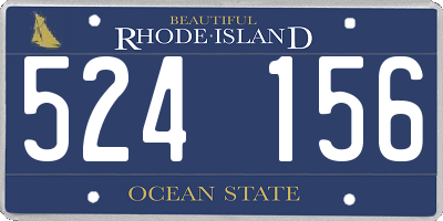 RI license plate 524156