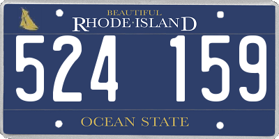 RI license plate 524159