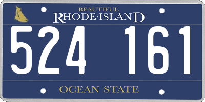 RI license plate 524161