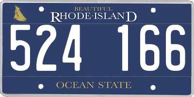 RI license plate 524166