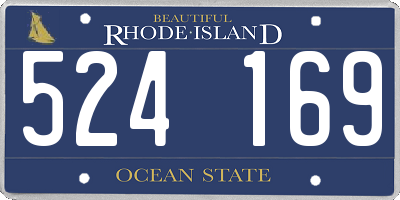 RI license plate 524169