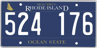 RI license plate 524176
