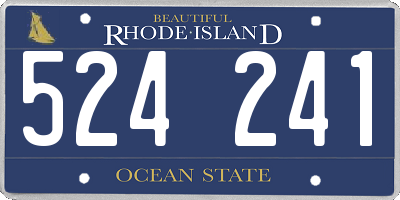 RI license plate 524241