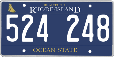 RI license plate 524248