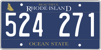 RI license plate 524271