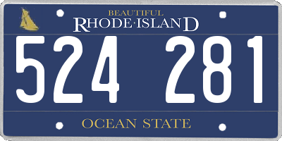 RI license plate 524281