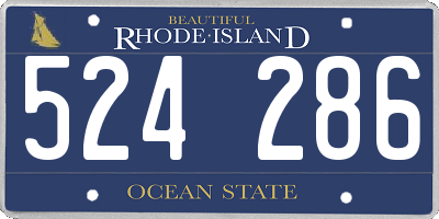 RI license plate 524286