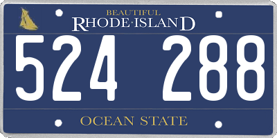 RI license plate 524288