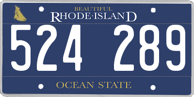 RI license plate 524289