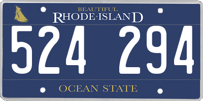 RI license plate 524294