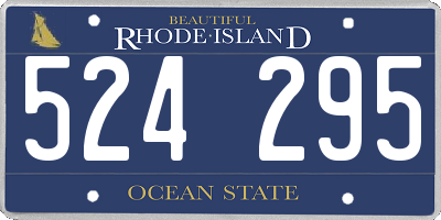 RI license plate 524295