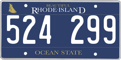 RI license plate 524299