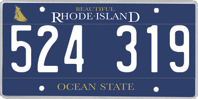 RI license plate 524319