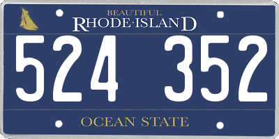 RI license plate 524352