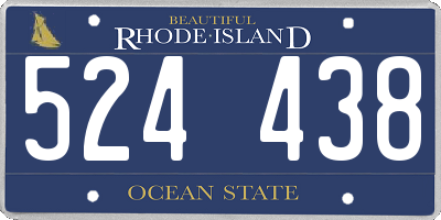 RI license plate 524438