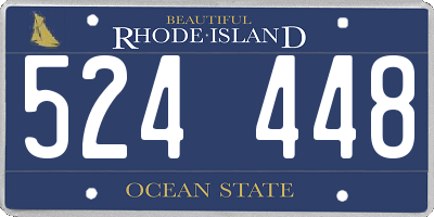 RI license plate 524448