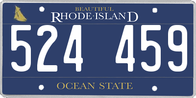 RI license plate 524459