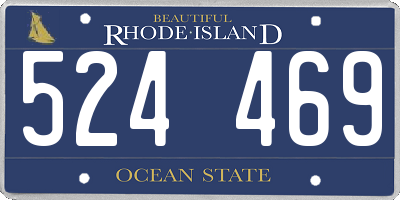 RI license plate 524469