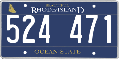 RI license plate 524471