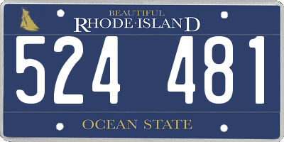 RI license plate 524481