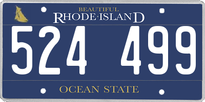 RI license plate 524499