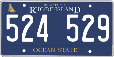 RI license plate 524529