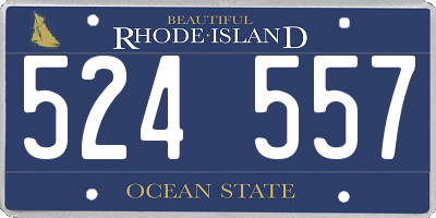 RI license plate 524557