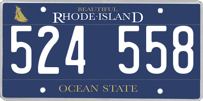 RI license plate 524558