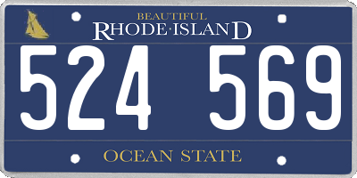 RI license plate 524569