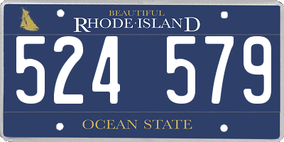 RI license plate 524579
