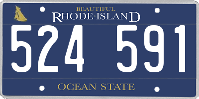 RI license plate 524591