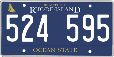 RI license plate 524595