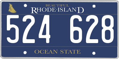 RI license plate 524628