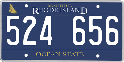 RI license plate 524656