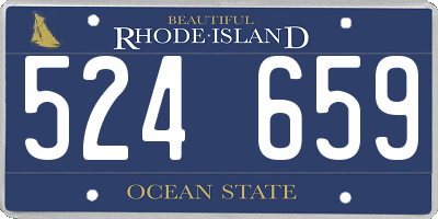 RI license plate 524659