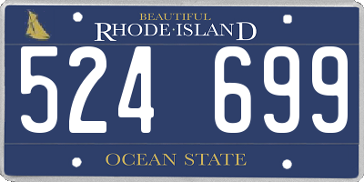 RI license plate 524699
