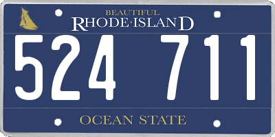 RI license plate 524711