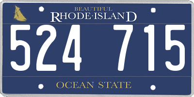 RI license plate 524715