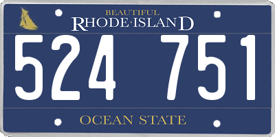 RI license plate 524751