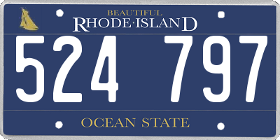 RI license plate 524797