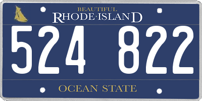 RI license plate 524822