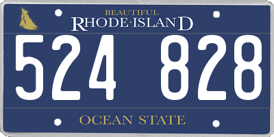 RI license plate 524828