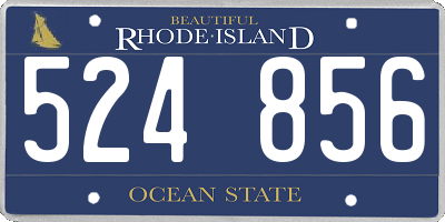 RI license plate 524856