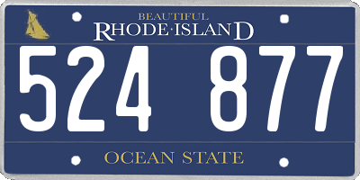 RI license plate 524877