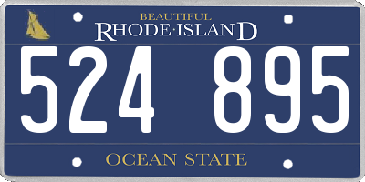 RI license plate 524895