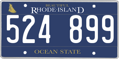 RI license plate 524899