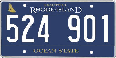 RI license plate 524901