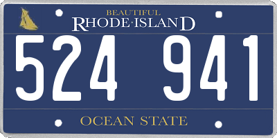 RI license plate 524941